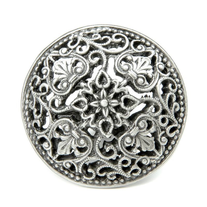 Juliane Grace large knob in Gilded Mercury, Satin