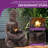 Handcrafted Weather Resistant Floor Fountain with Lights-10540641