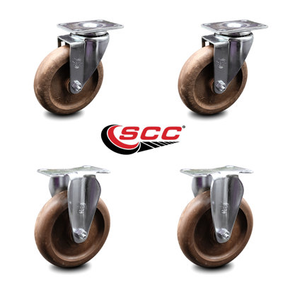4 Piece Glass Filled Nylon Caster Set