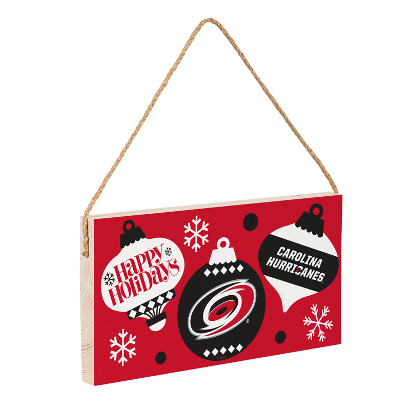 Enseigne murale en bois 6 x 11 Carolina Hurricanes