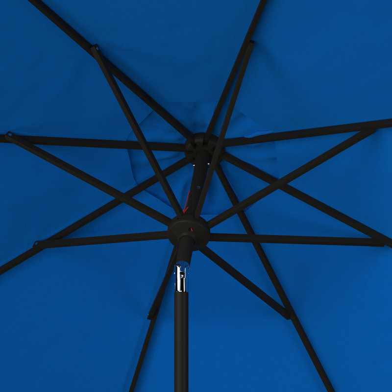 Parasol d'extérieur Iago, Bleu Pacifique, Brun