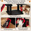 Gothic Cat Tree for Indoor Cats with 2 Cat Condos & 2, Dangling Balls