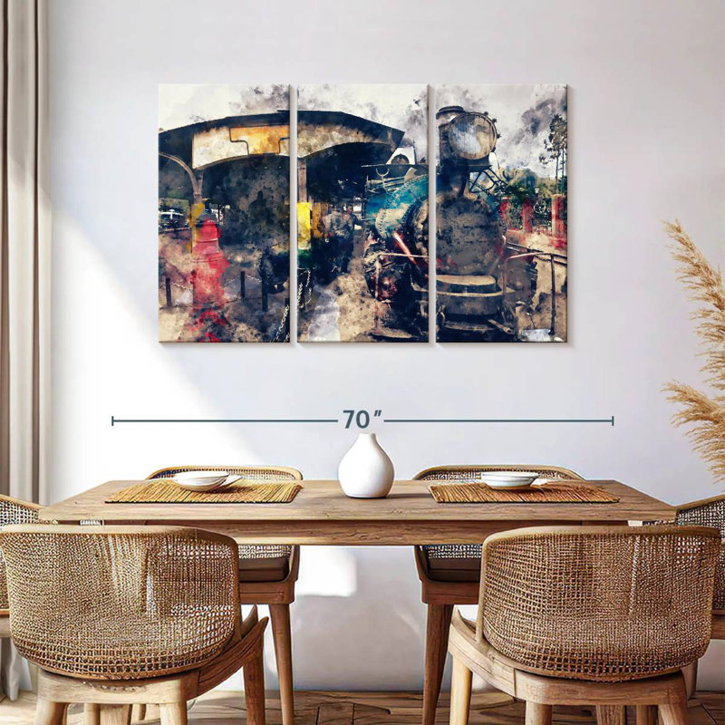 Mehar Steam Train, 36" H x 57" W