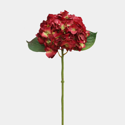 Hortensia rouge Real Touch 18 pouces