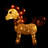 White Mesh Light-Up Unicorn with Pink Mane and Tail