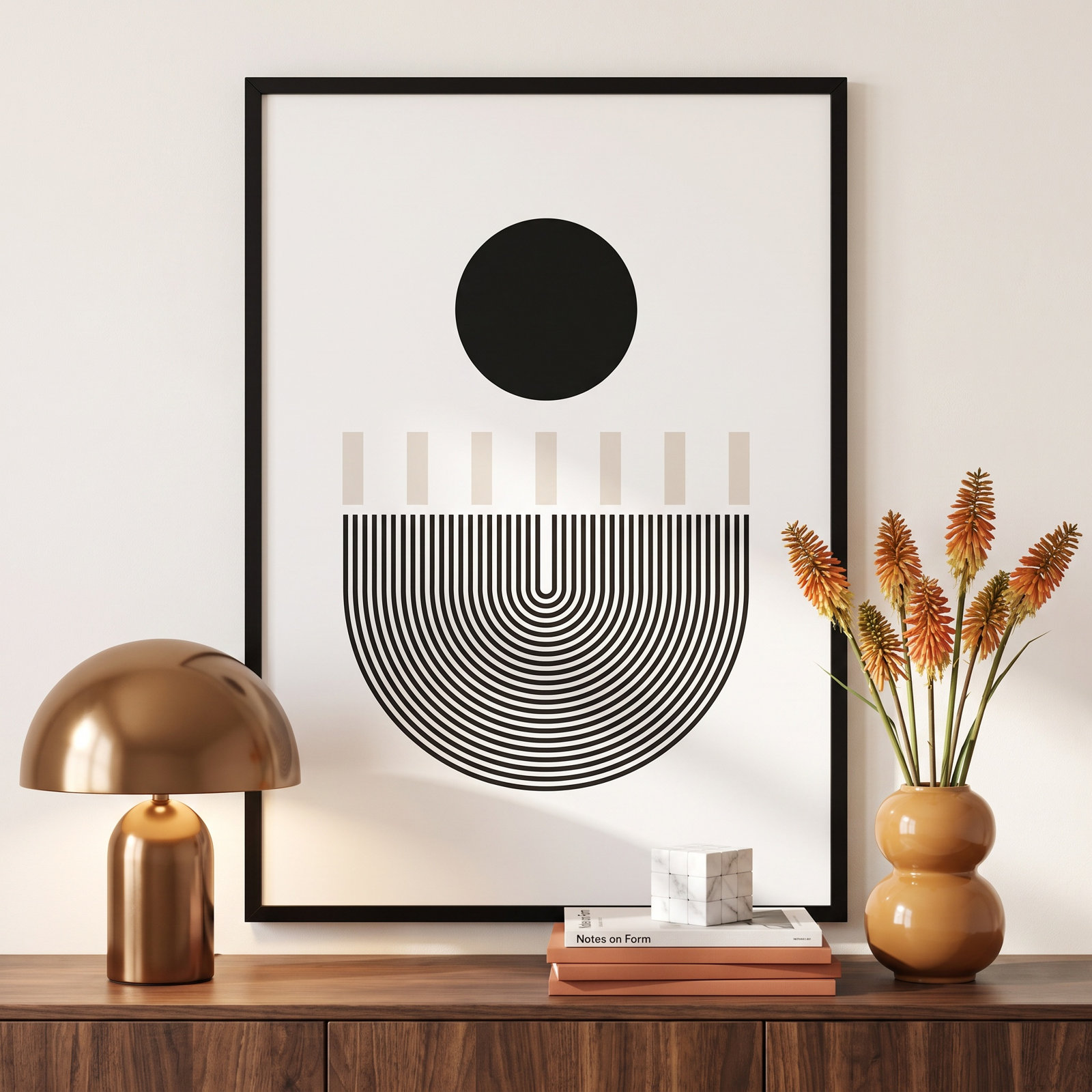 All Rise by Simon West, 42.25" H x 30.25" W x 0.88" D, Black