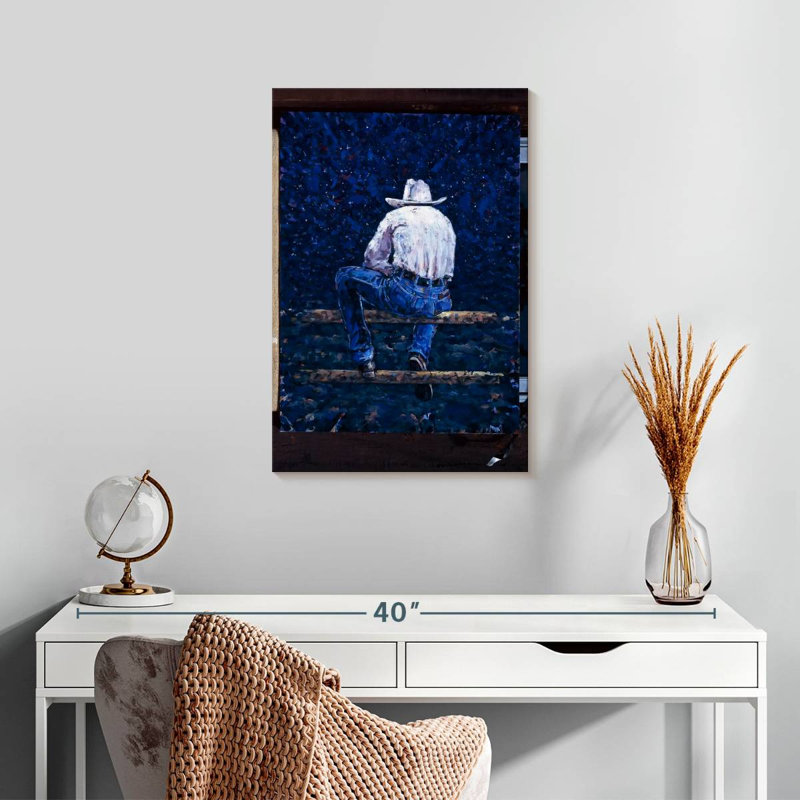 Leisha Abstract Cowboy, 24" H x 16" W