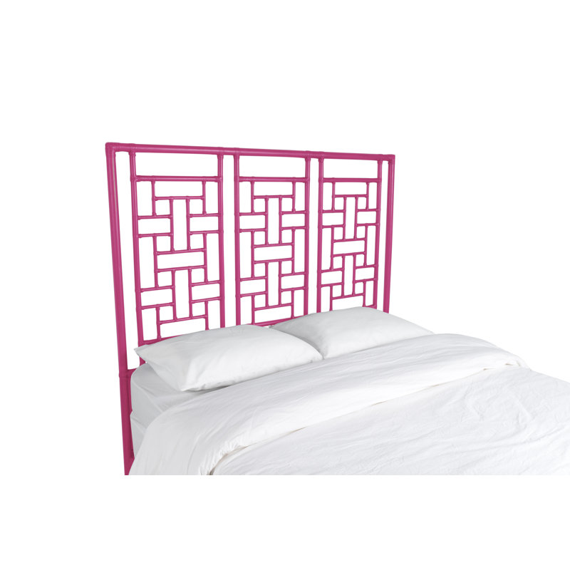 Ohana Rattan Open-Frame Headboard, Navy Blue, Queen