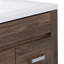 60.5" Double Bathroom Vanity With Cultured Marble Top-1023772173