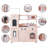 Teamson Kids Retro Wooden Play Kitchen with Chalkboard, Pretend Icemaker & Accessories-15101462