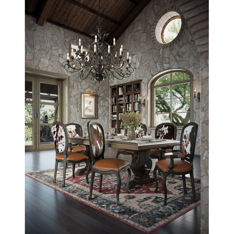 Chaise d'appoint en cuir pleine fleur Bonanza