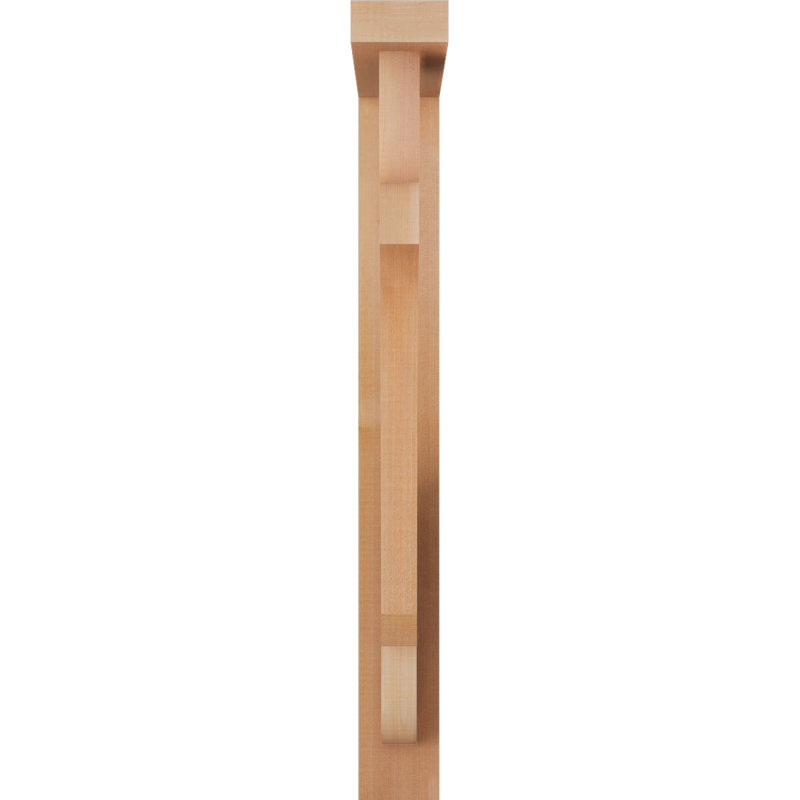 Support de bloc olympique avec entretoise décalée, 32 x 20, Cèdre rouge occidental de l 3 1/2 po (lisse)