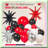 Vibrant Red Black Gold Crepe Paper Streamers 6 Rolls