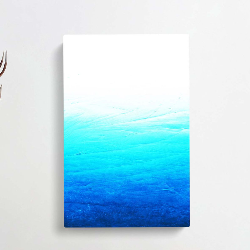 Shades Of Blue In Abstract - Wrapped Canvas, 76cm H x 50cm W x 3cm D