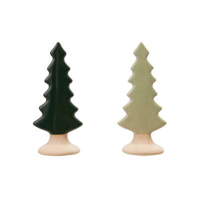 Glazed Stoneware Tabletop Tree