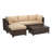 Parkhurst 3 - Person Patio Conversation Set with Cushions-657361677