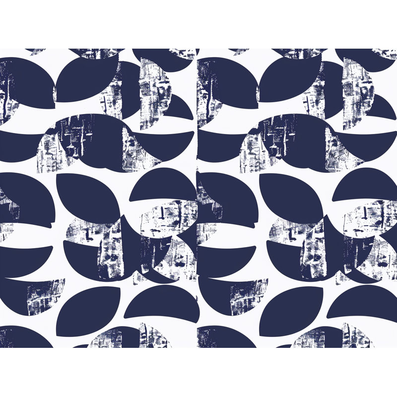 Édredon à motif floral bleu marine, Édredon grand