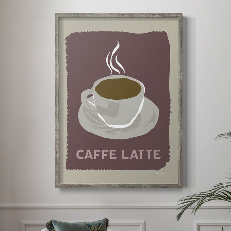 «Modern Coffee III», reproduction encadrée - bois massif, H 15 po x l 12 po