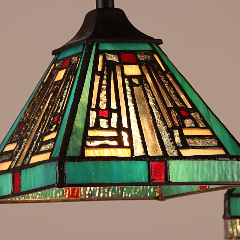3 - Light Glass Chandelier