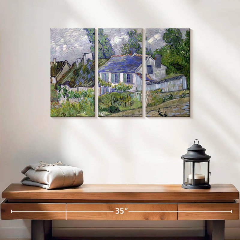 Alvord Houses At Auvers, 36" H x 57" W