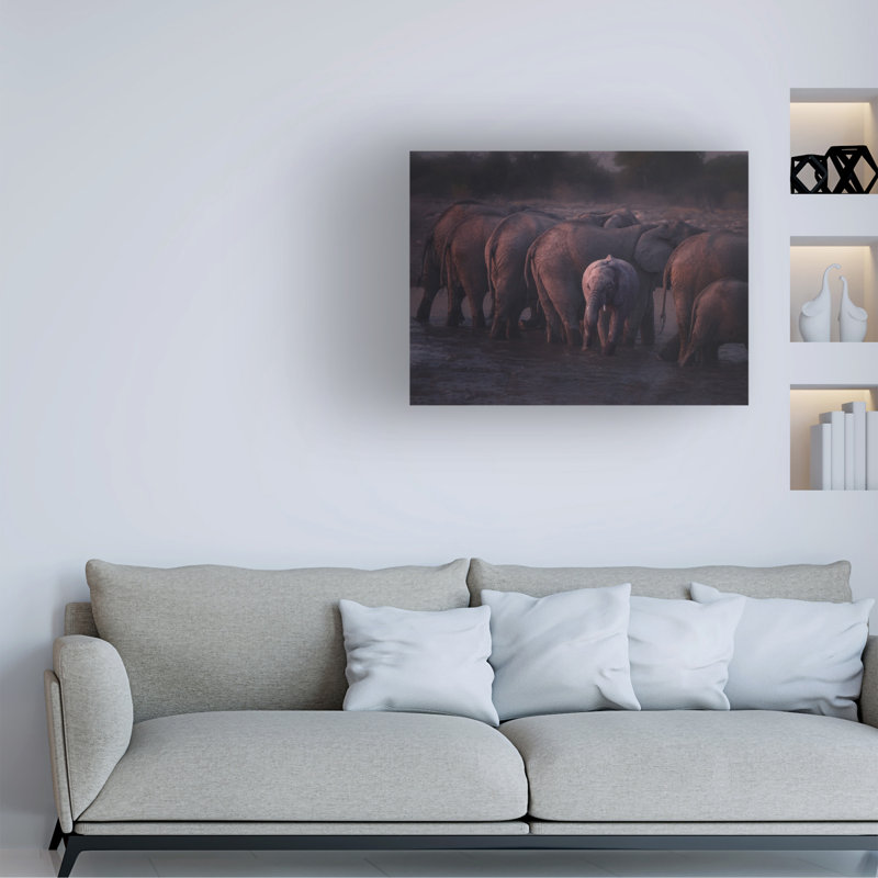 Art sur toile «Bachelor et Hongchao seul tournant autour», H 24 po x l 32 po