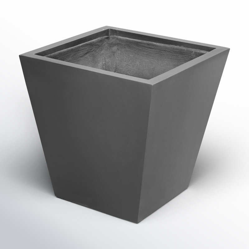 Nael Planter Box, 22" H x 22" W x 22" D, Black
