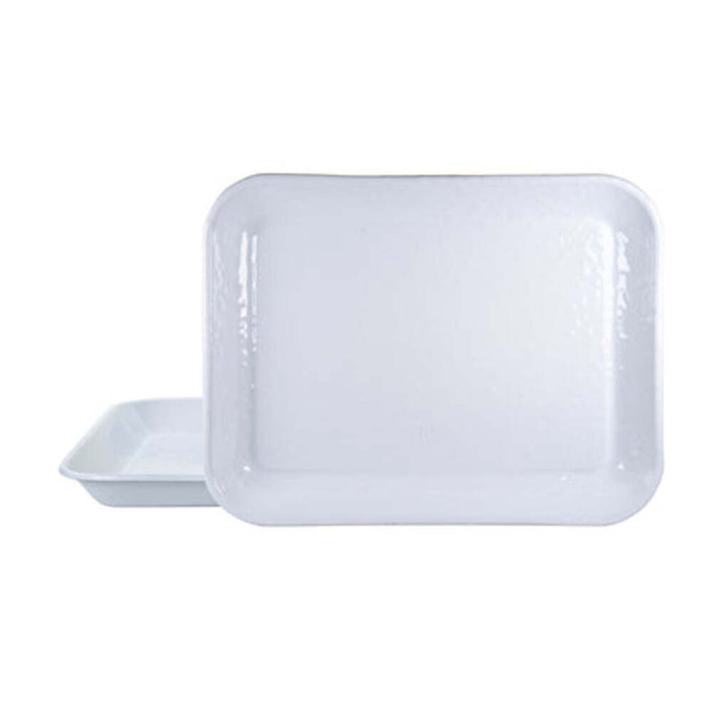 Solid Serving Dish, Solid White Textured