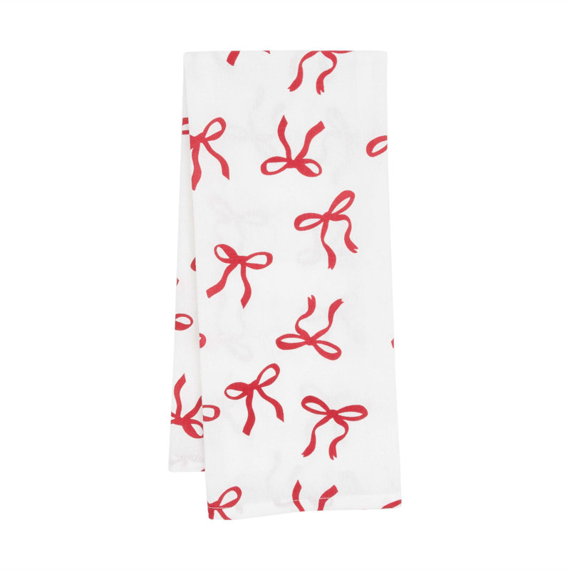 Holiday Festive Bows and Ribbons Christmas Towel