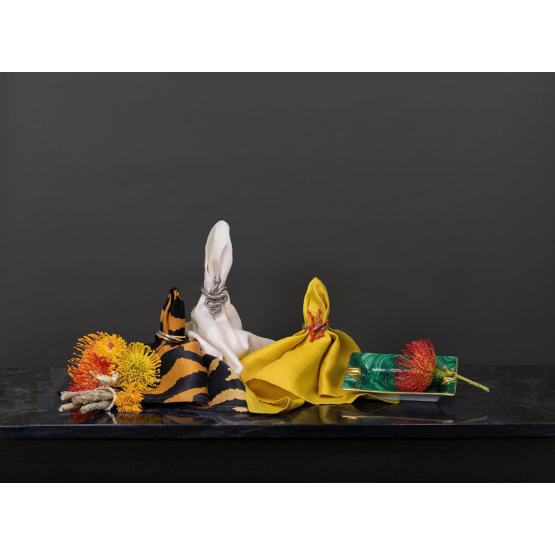 Bird W/Crystals Gold - S/4