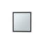 Armoire à pharmacie avec miroir H 21,1 "x l 19,7" Duma, une porte avec quatre tablettes intérieures pour la salle de bain, noir cuisine-1333027168