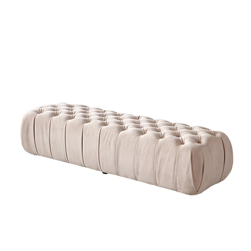 Banc de lit moderne, H 16,92 po x l 70,07 po x P 19,68 po