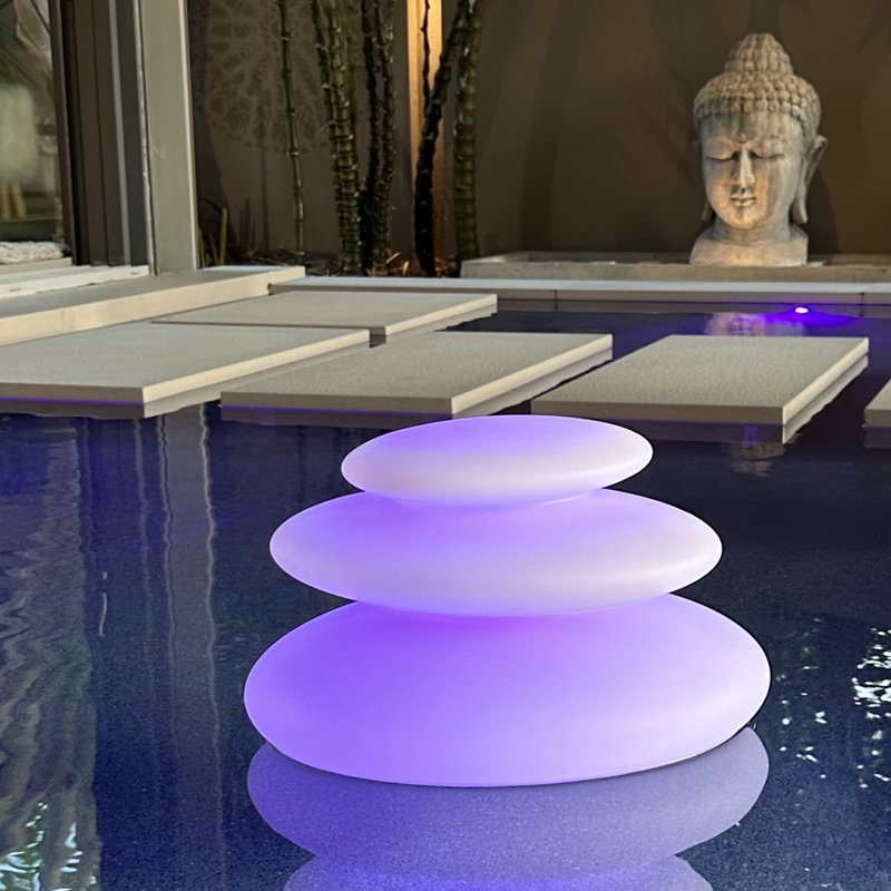 Zen 12'' Battery Powered Integrated LED Color Changing Outdoor Floating Light