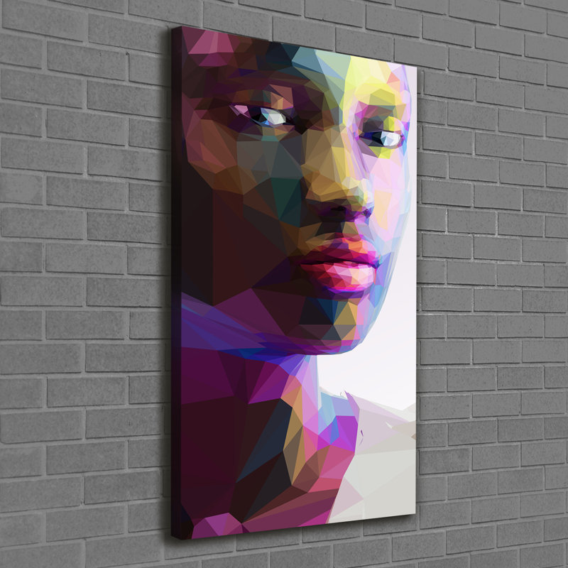 Abstraction Of A Woman - Wrapped Canvas Print