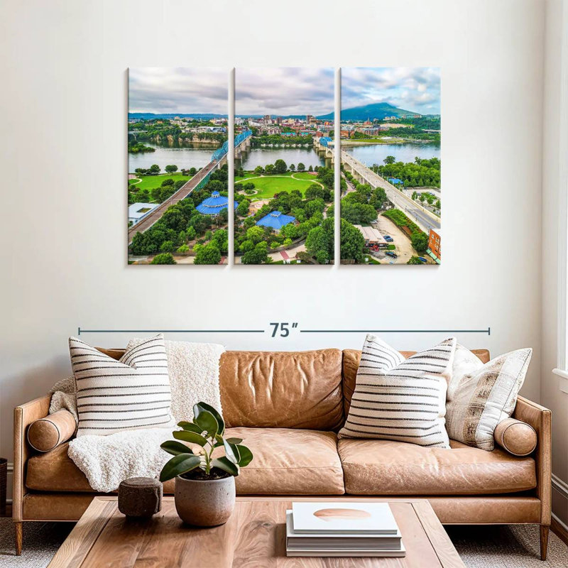 Chattanooga Tennessee, 36" H x 57" W