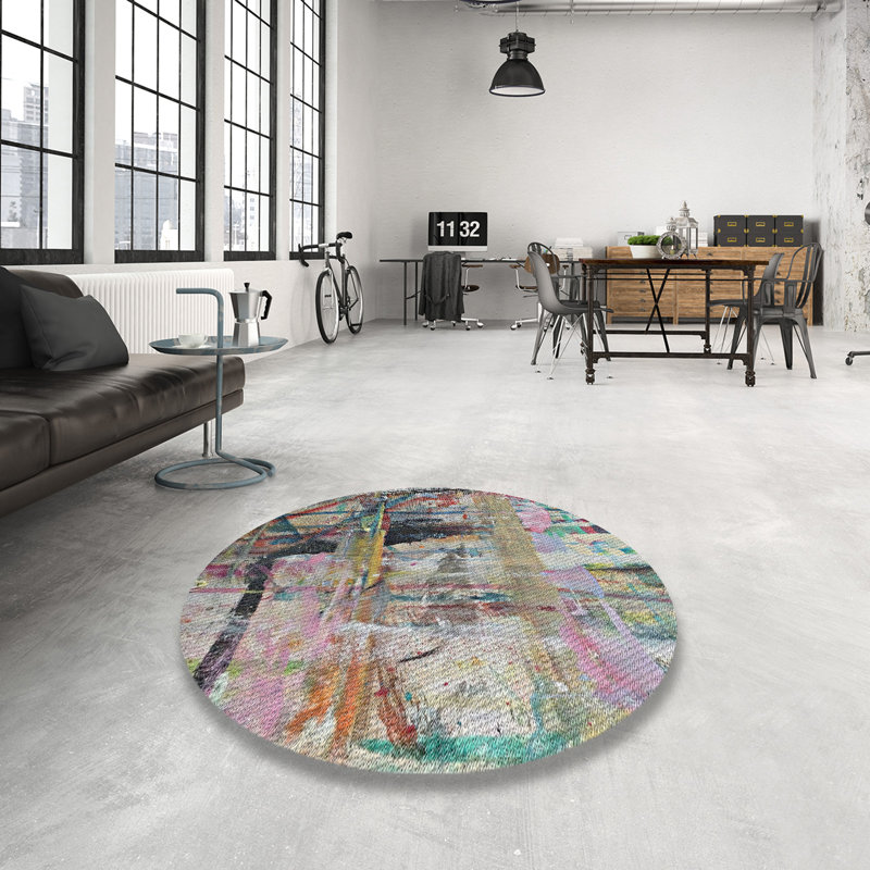 Wool Indoor Rug, Round 6'