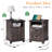 Demitrus 4 - Drawer End Table and Built-In Outlets, Black-1645202553
