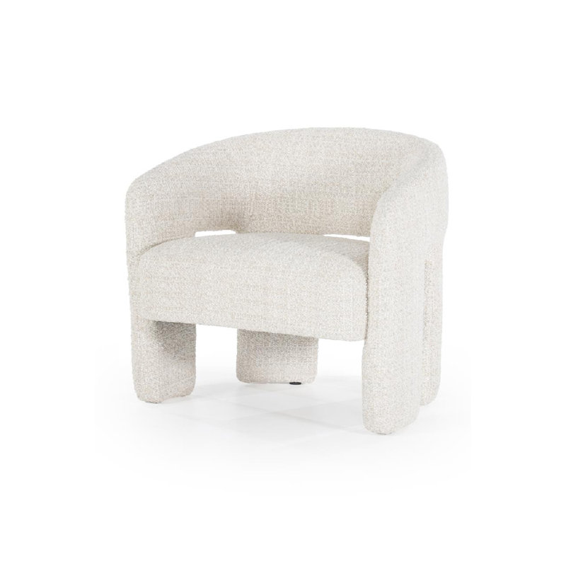 Dining Chair Upholstered Arm Chair, Beige
