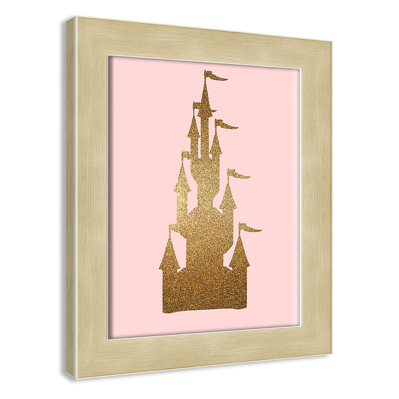 Fairytale 1, impression sur papier, H 12 po x l 10 po x P 0,63 po, Encadré plat champagne