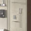 Tête de douche à pluie haute pression carrée 10 pouces et robinet de baignoire avec douche à main, pomme de douche multifonction réglable (valve incluse)-107203416