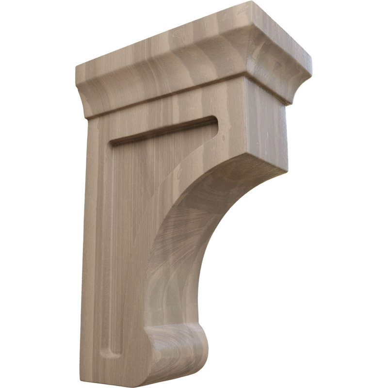 Petit support en bois Gomez l 2 1/2 po x P 4 po x H 6 po, H 6 po x l 2,5 po x P 4 po, Walnut