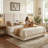 Extra-Tall Tufted Velvet Upholstered Platform Bed with Storage Drawers-1874685104-1874685106