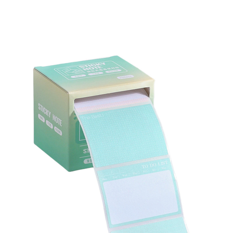 Notes autocollantes en papier, notes glissantes, feuilles, feuilles, index, feuilles, étiquettes, livres et dossiers, Green