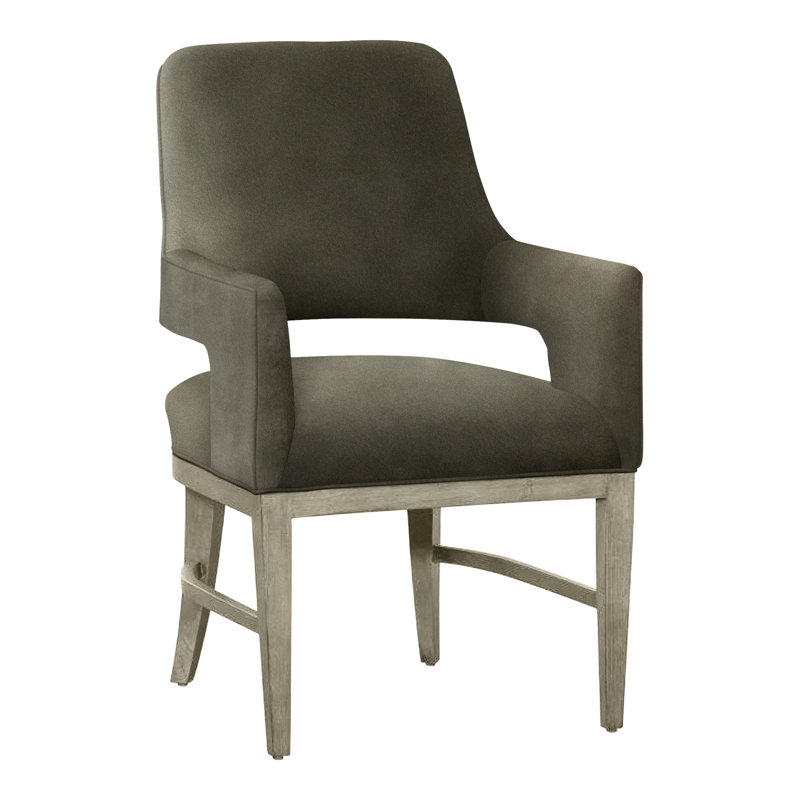 Chaise avec accoudoirs Josie, Amande chamois, Loden 9953