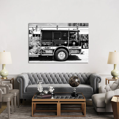 Venice Beach Fire Truck by Philippe Hugonnard - Wrapped Canvas Print