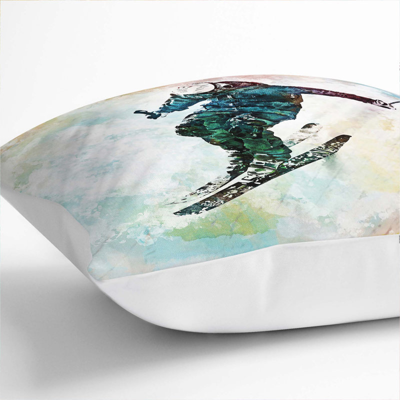 Square Cushion, White, 40cm H x 40cm W x 15cm D