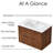 30“ Wall-Mounted Bathroom Vanity Set With Ceramic Integrated Top-1263198333