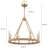 Hendon 8 - Light Dimmable Kitchen Island Wagon Wheel Chandelier-93646025-118944756