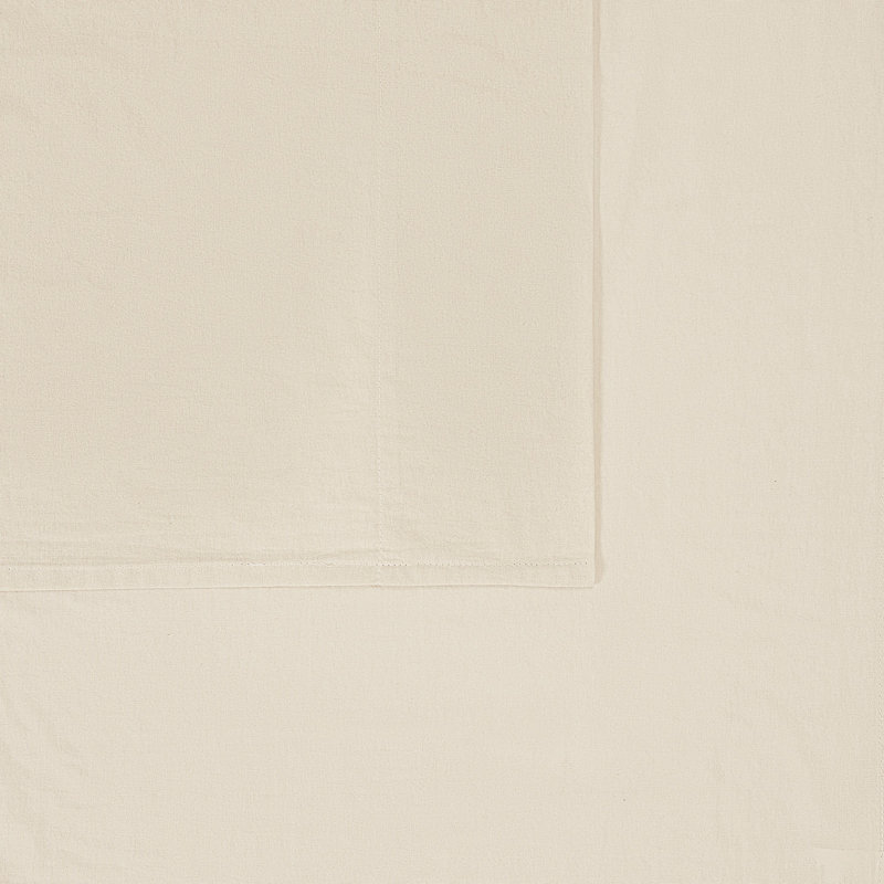 Brooklyn Loom Essential Cotton Sheet Set, Tan, Full Sheet Set with 2 Pillowcases