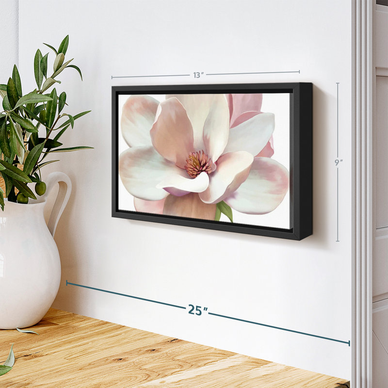 Floral et botanique «Magnolia rose», H 9 po x l 13 po