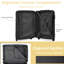 Valise rigide, valises en ABS léger et durable avec roues doubles, bagage de voyage extensible à carreaux de 24 pouces-134525771